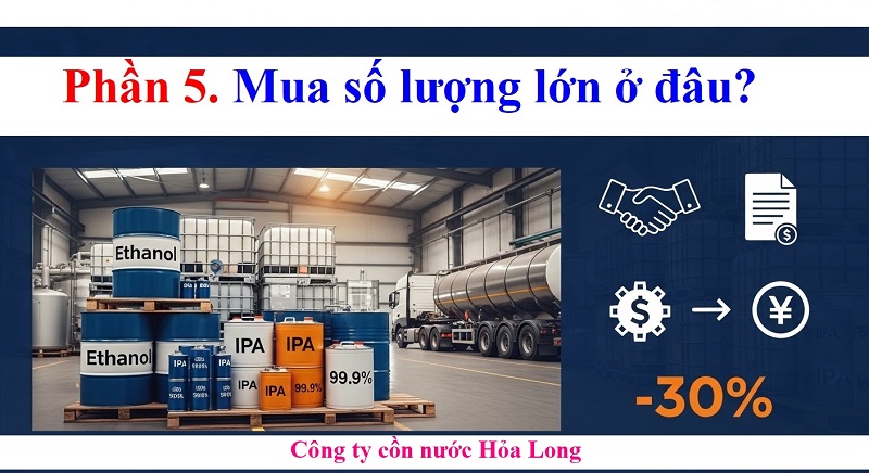 Cồn Công Nghiệp Mua Ở Đâu? Hướng Dẫn Chọn Nơi Uy Tín, Giá Tốt Nhất